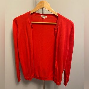 Crew cuts red cardigan